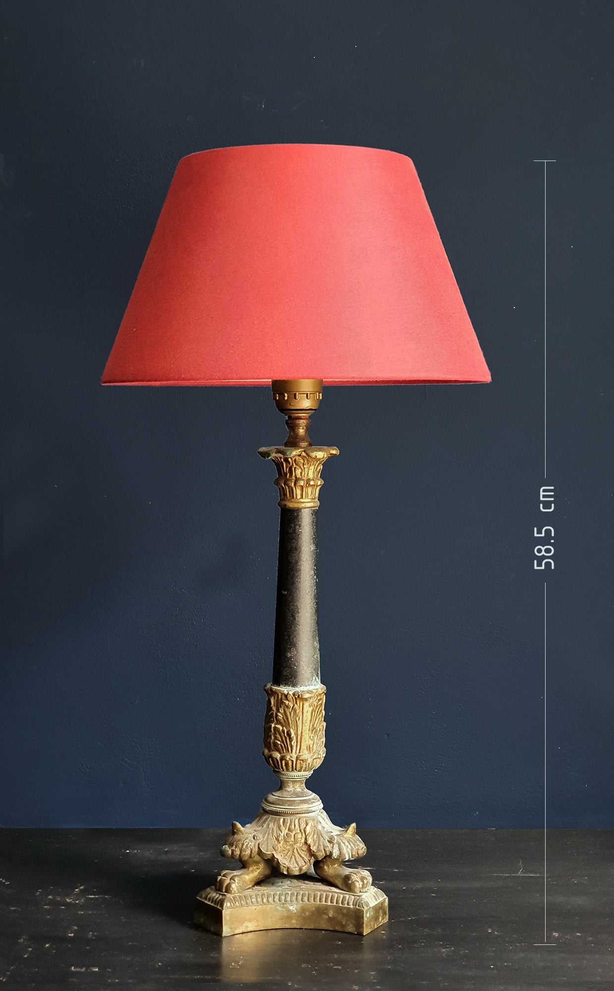 Candeliere Impero in Bronzo Trasformato in lampada da tavolo | Francia, metà '800 |