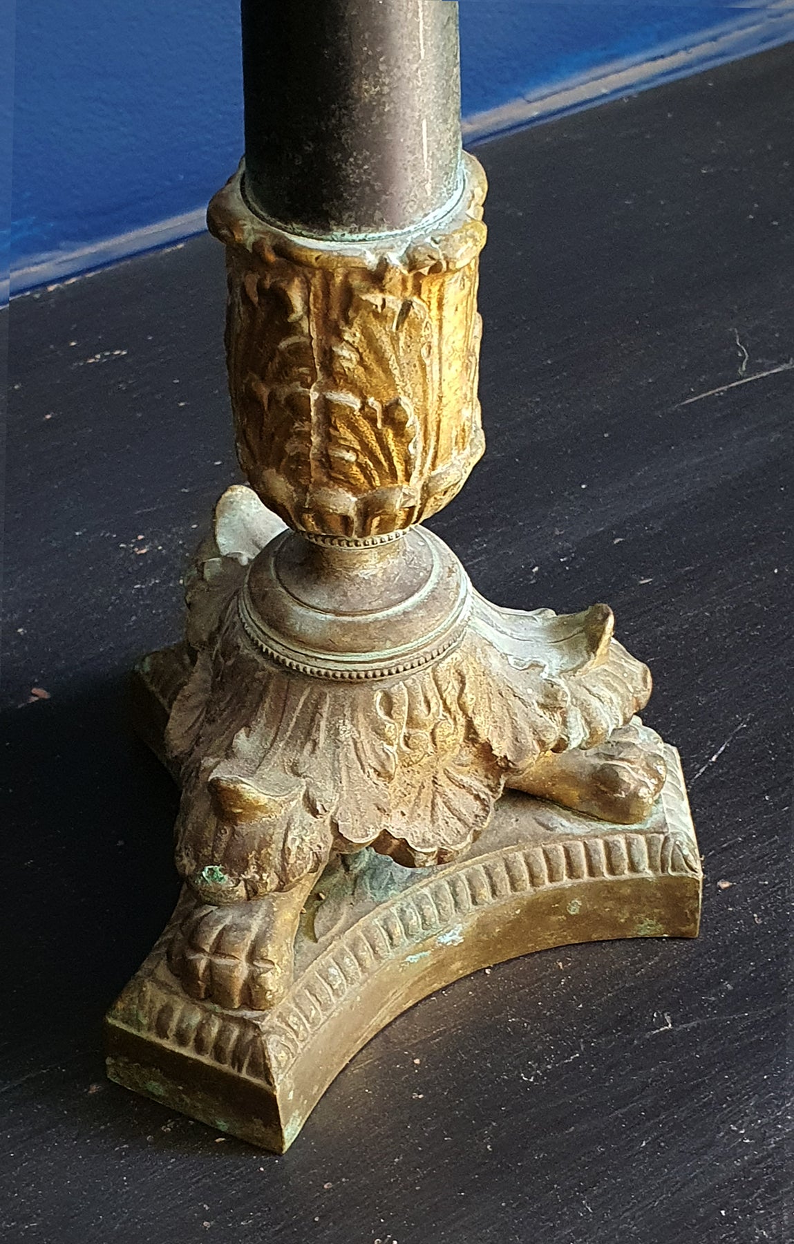 Candeliere Impero in Bronzo Trasformato in lampada da tavolo | Francia, metà '800 |