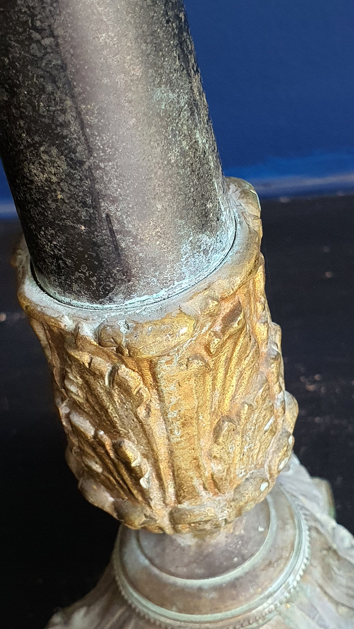 Candeliere Impero in Bronzo Trasformato in lampada da tavolo | Francia, metà '800 |