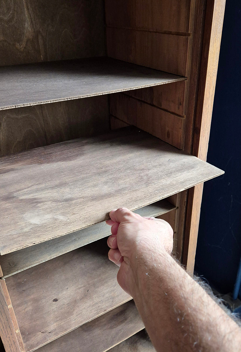 Schedario / Credenza a Doppia Serranda in legno | Primi '900