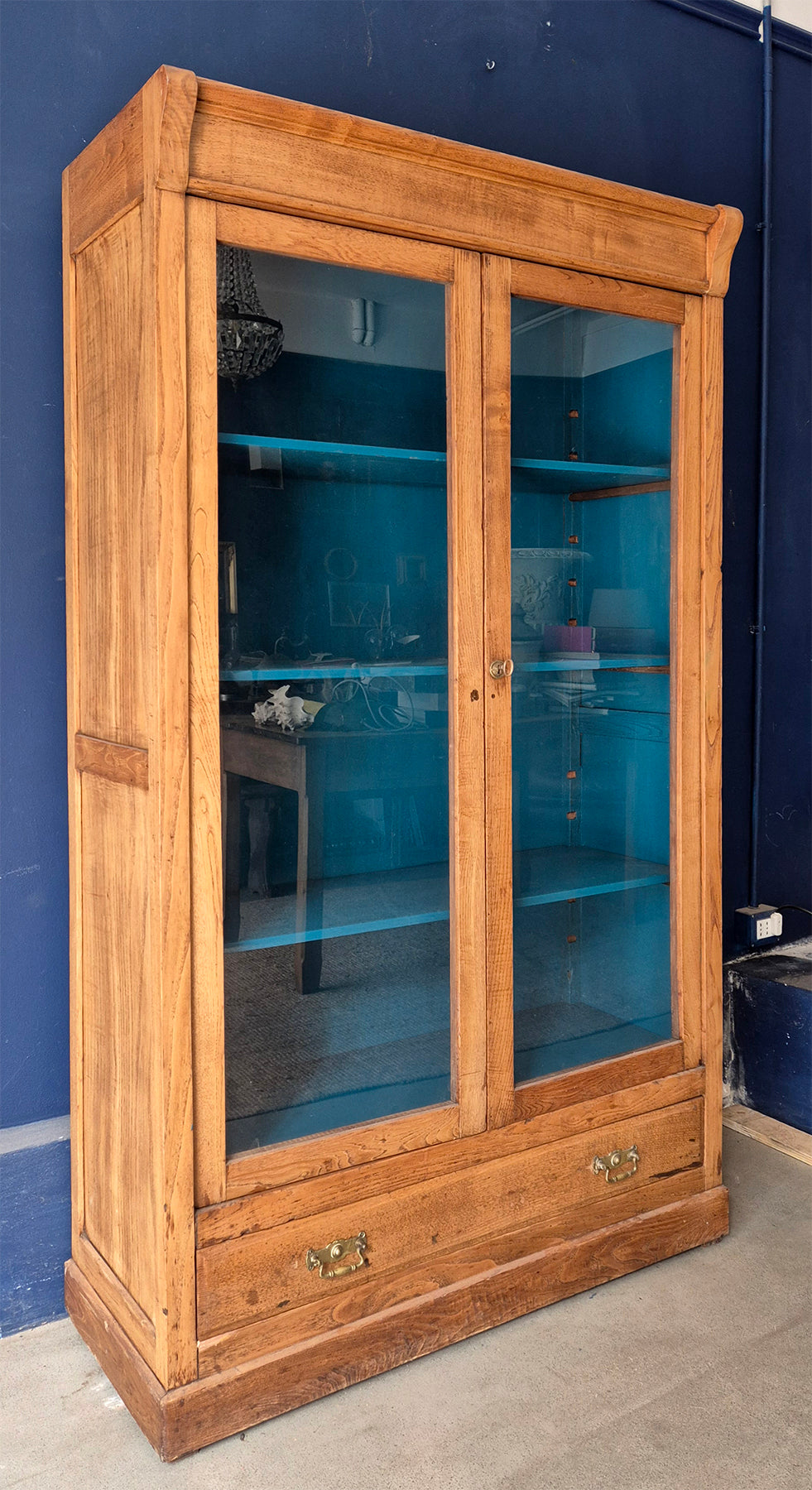 Vetrina / Libreria Antica in legno di Rovere | Primi '900