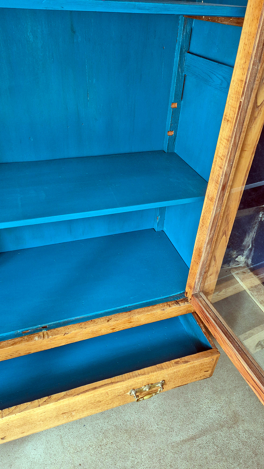 Vetrina / Libreria Antica in legno di Rovere | Primi '900