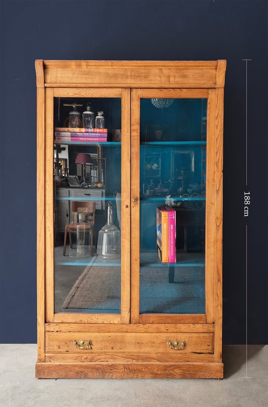 Vetrina / Libreria Antica in legno di Rovere | Primi '900