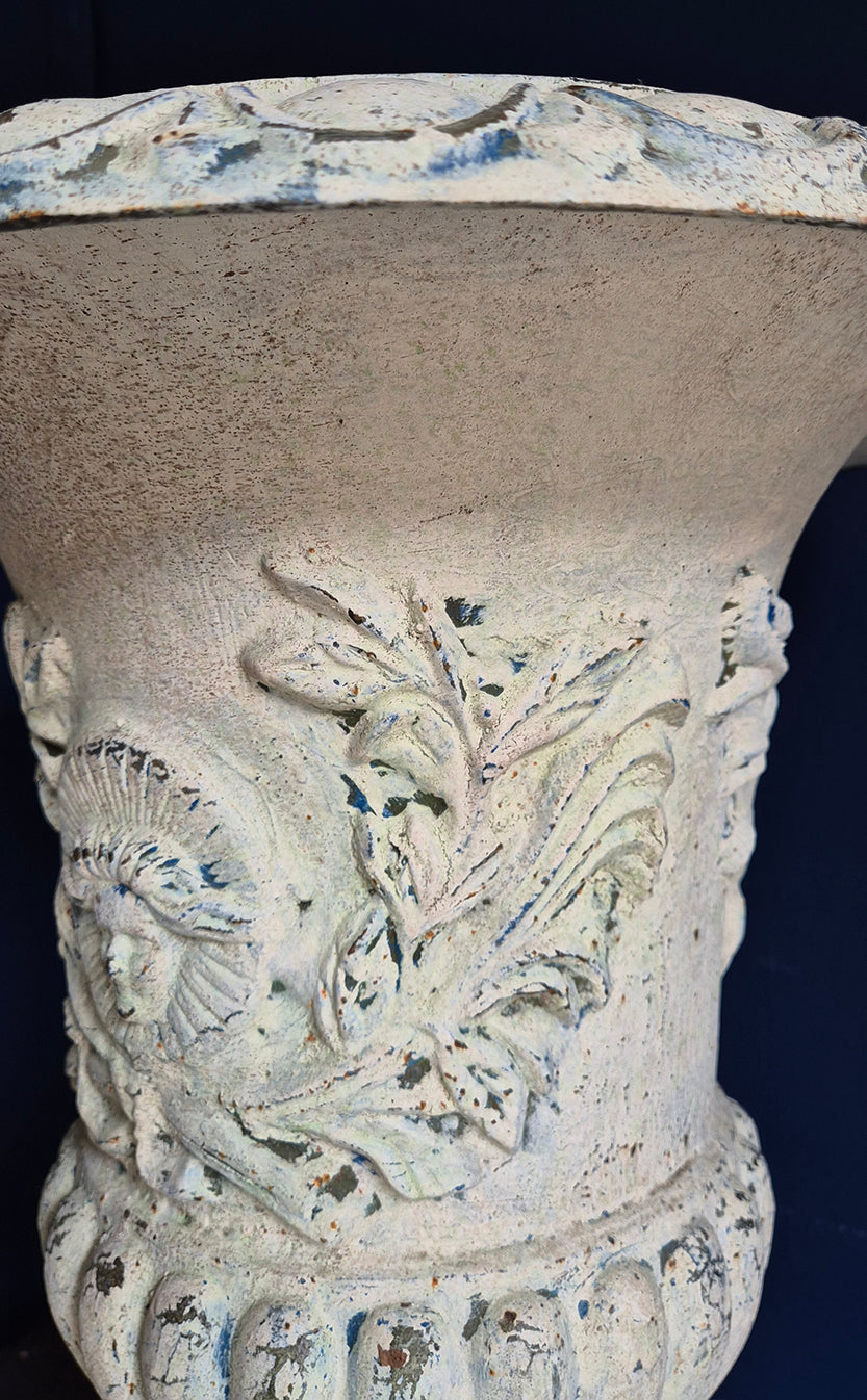 Vaso Antico in Ghisa Dipinta | prima metà '900 | Diamentro 49 cm