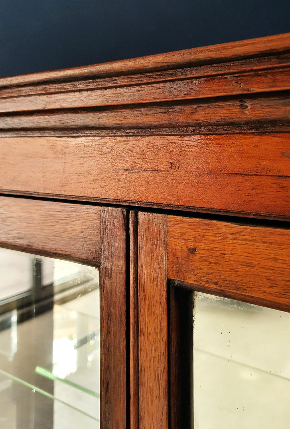 Vetrinetta Antica in mogano con specchi al mercurio | fine '800, UK
