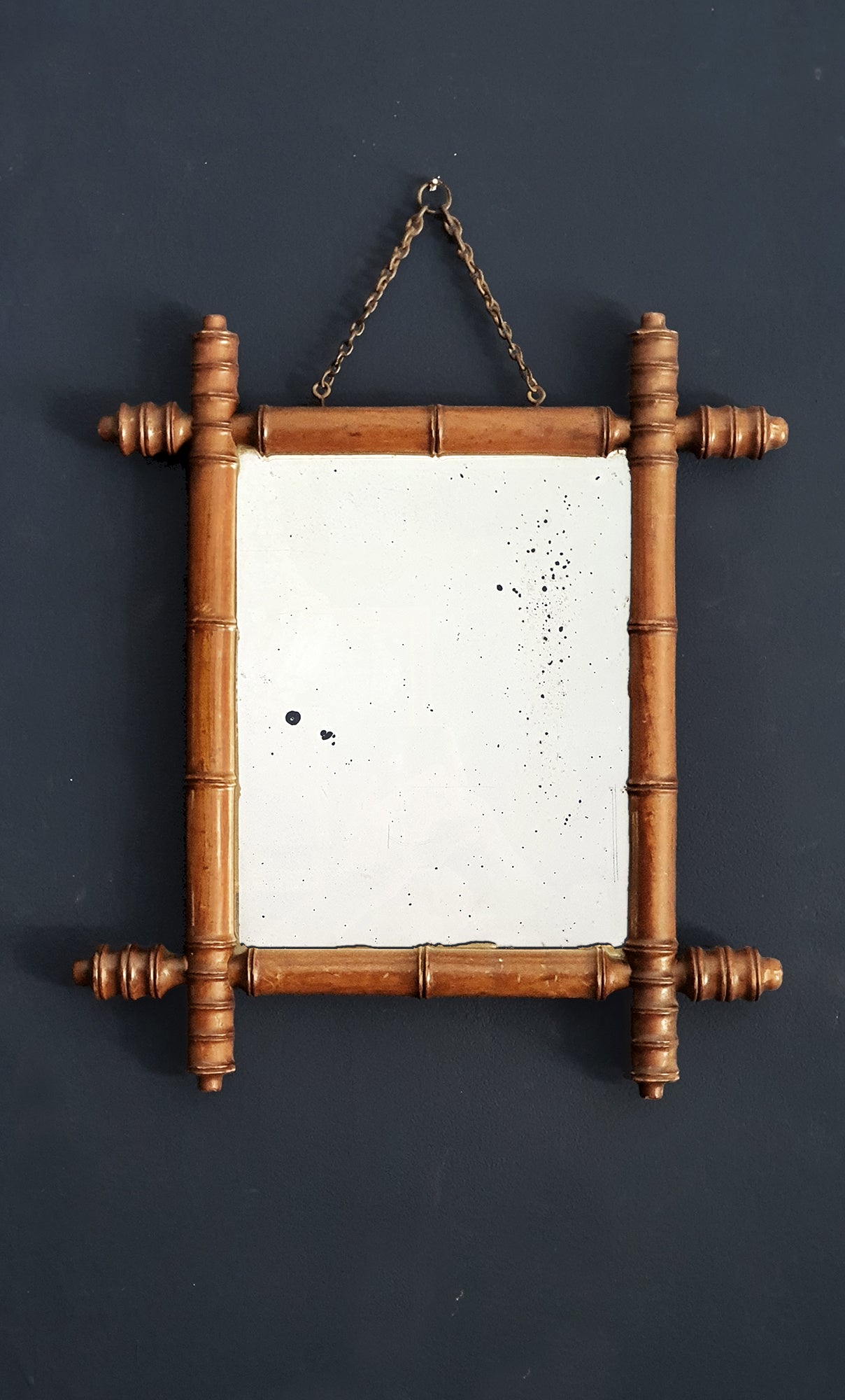 Specchio in Legno con effetto Bambù tipico dell'epoca | Francia, fine '800