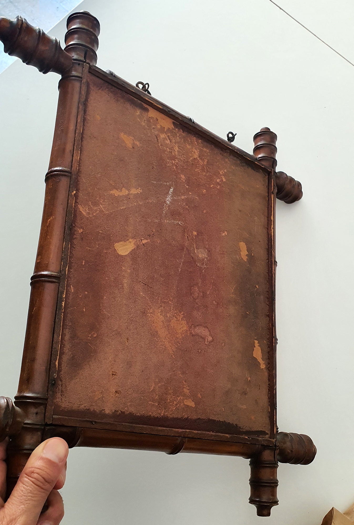 Specchio in Legno con effetto Bambù tipico dell'epoca | Francia, fine '800