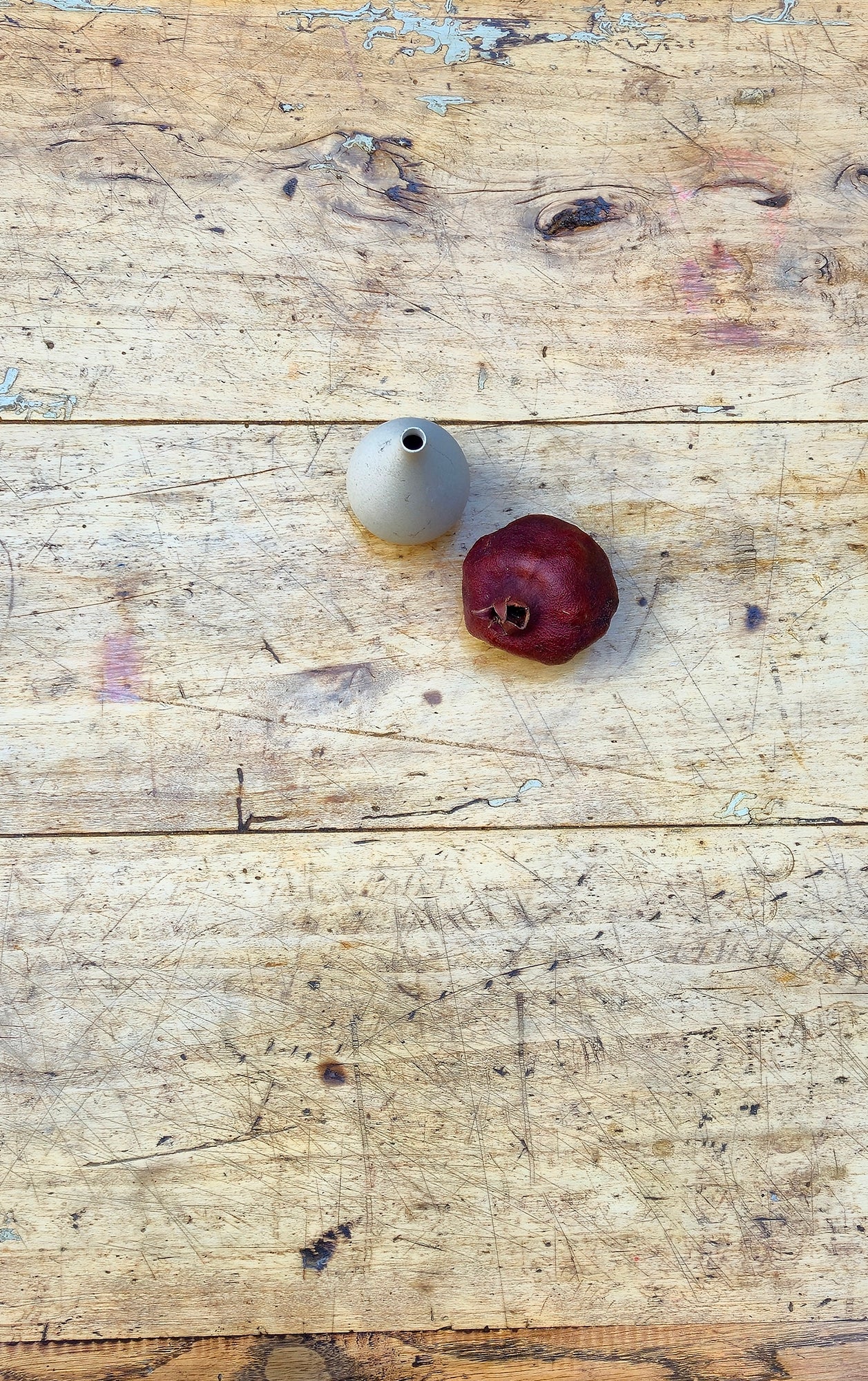 Tavolo Antico con bellissimo Top in Pioppo | '800