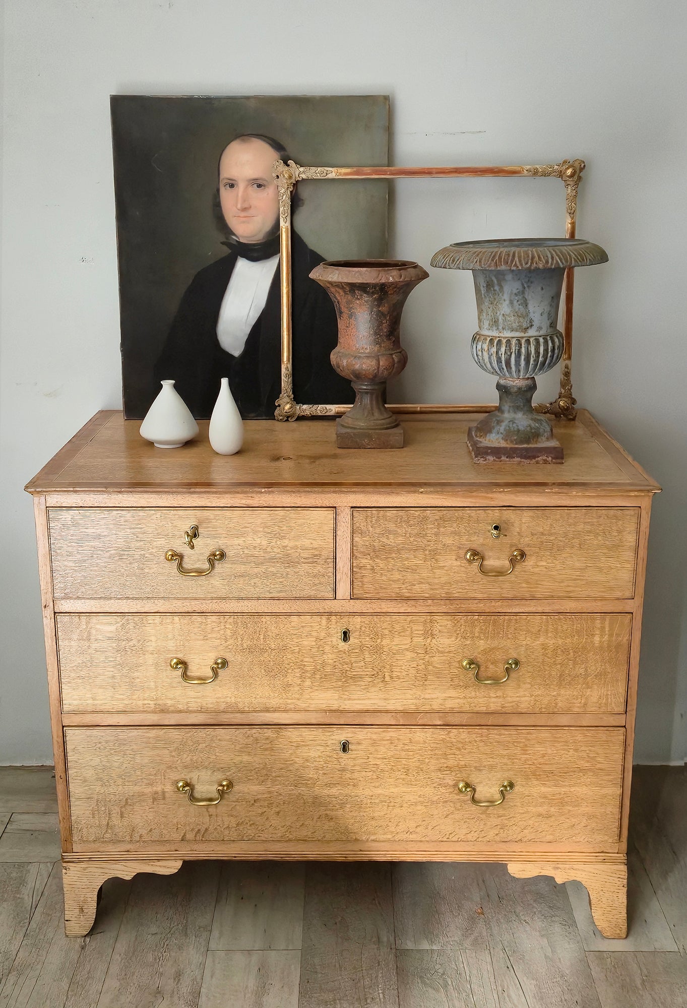 Cassettiera Antica in Rovere | Uk, metà '800