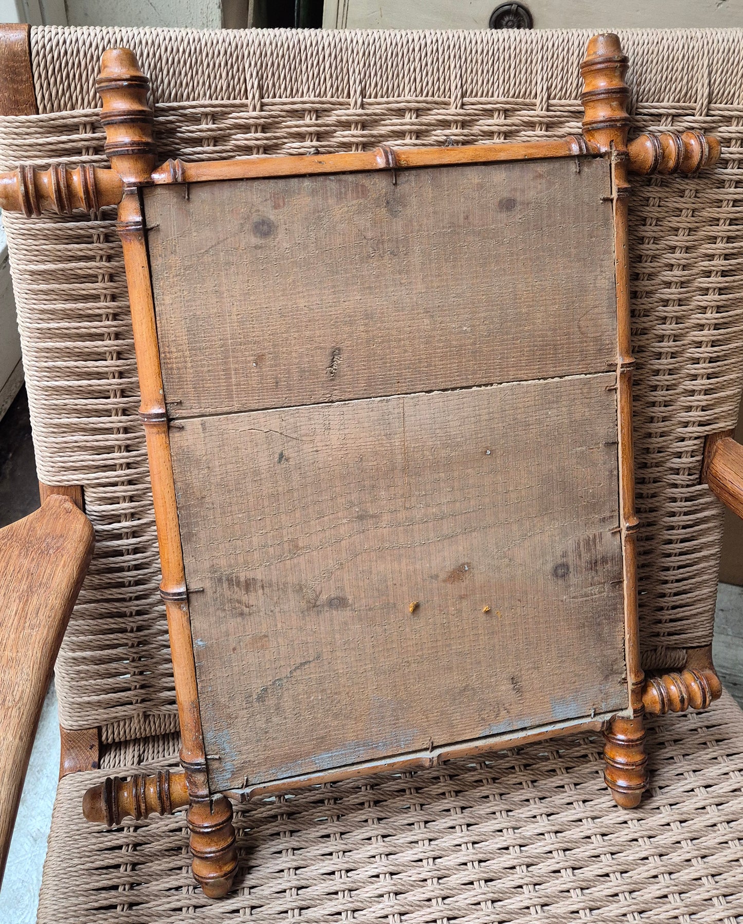 Specchio in Legno con effetto Bambù tipico dell'epoca | Francia, fine '800