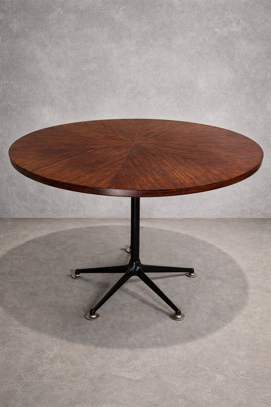 Tavolo rotondo vintage MIM Roma attribuito a Ico Parisi – palissandro – design italiano anni 50/60 – Ø120