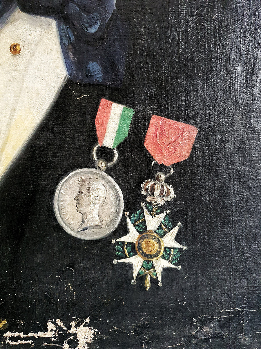Ritratto antico di Ufficiale con Legion d'Onore | 1876