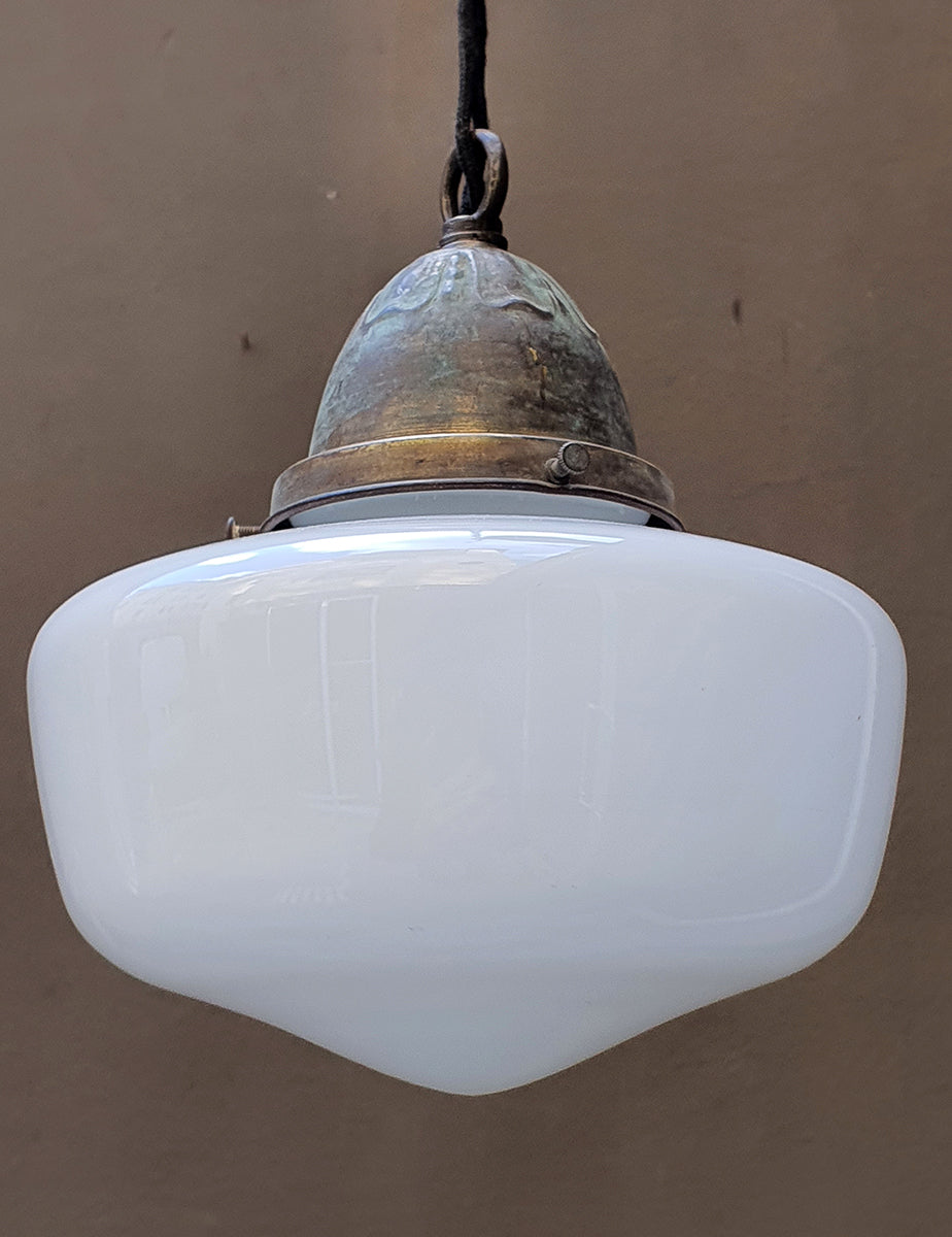 Lampada Opalina a sospensione | UK primi '900