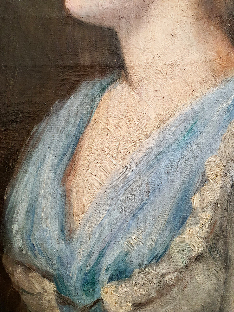 Ritratto di profilo di Nobile Giovane Donna con Cuffia | Francia, metà '800