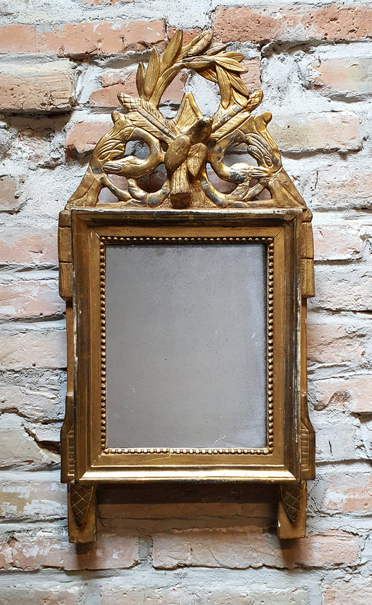 Specchio Luigi XIV con cornice Intagliata e Dorata | metà '800