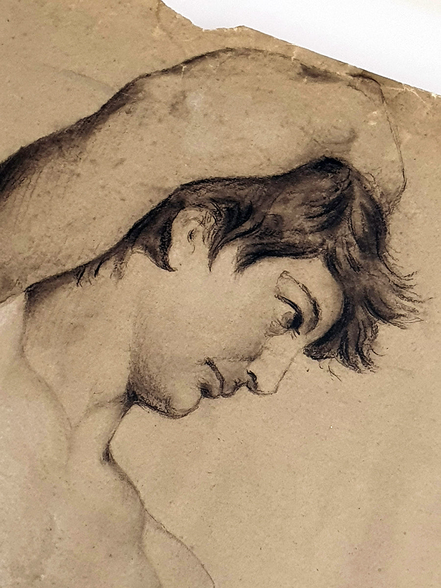 Disegno Accademico di Nudo Maschile | fine '800