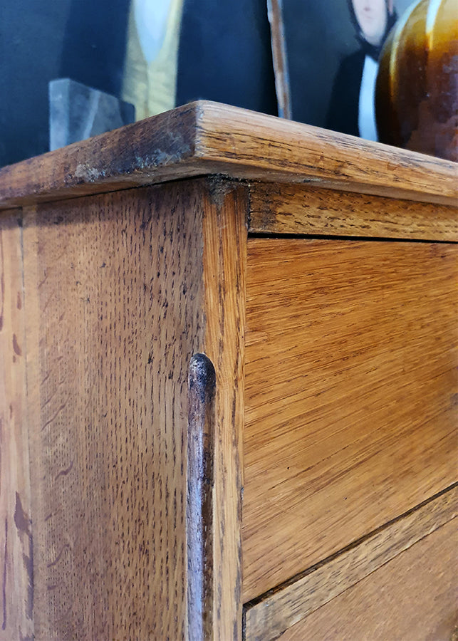 Cassettiera in legno di Rovere | Inghilterra, fine '800