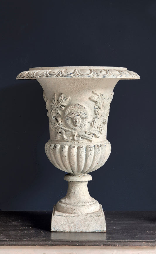 Vaso Antico in Ghisa Dipinta | prima metà '900 | Diamentro 49 cm