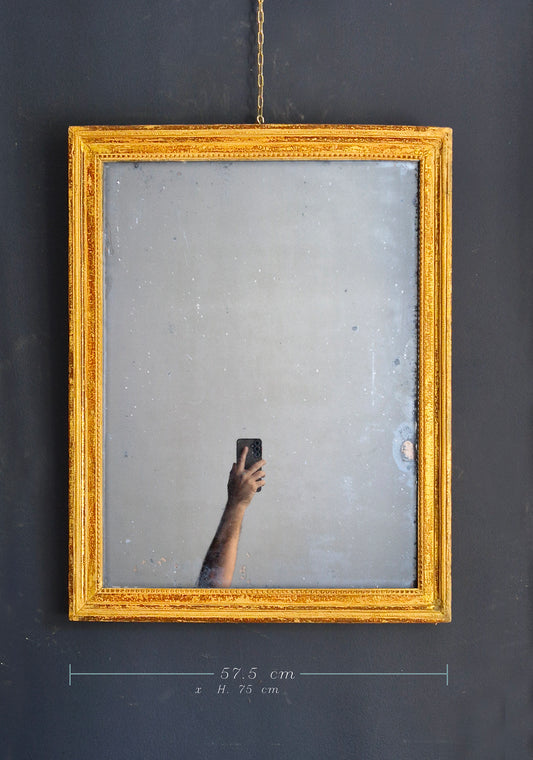 Specchio Antico al Mercurio con Cornice Dorata | prima metà '800