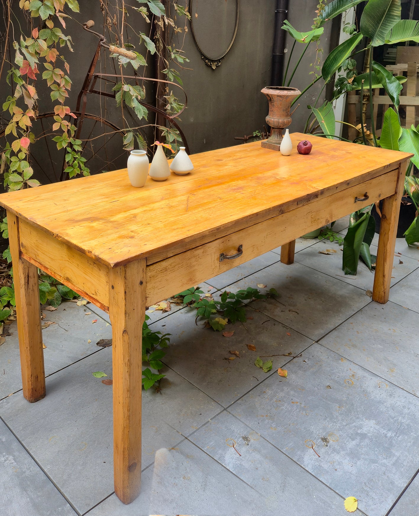 Tavolo Rustico da Cucina o Laboratorio di fine '800