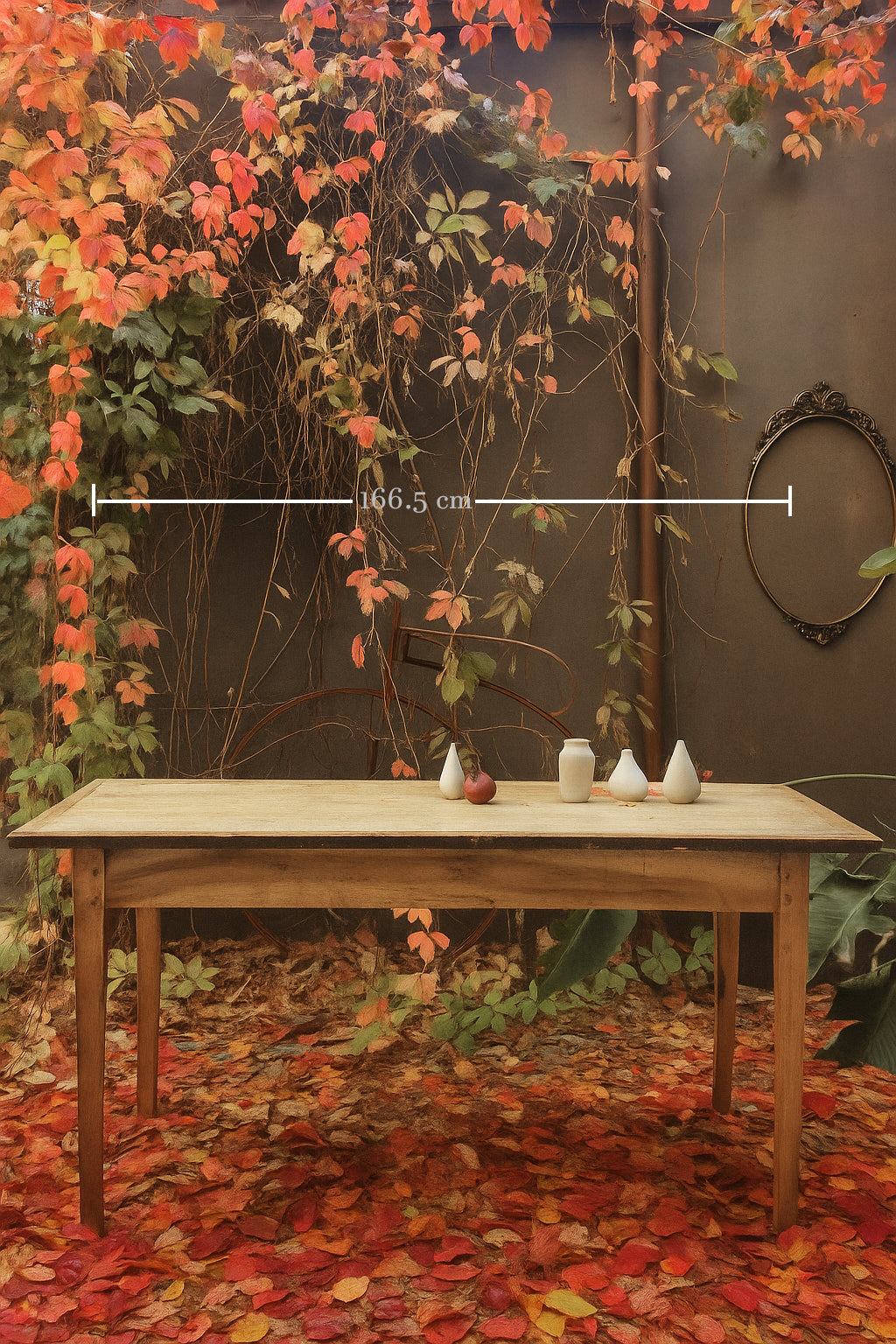 Tavolo Antico con bellissimo Top in Pioppo | '800