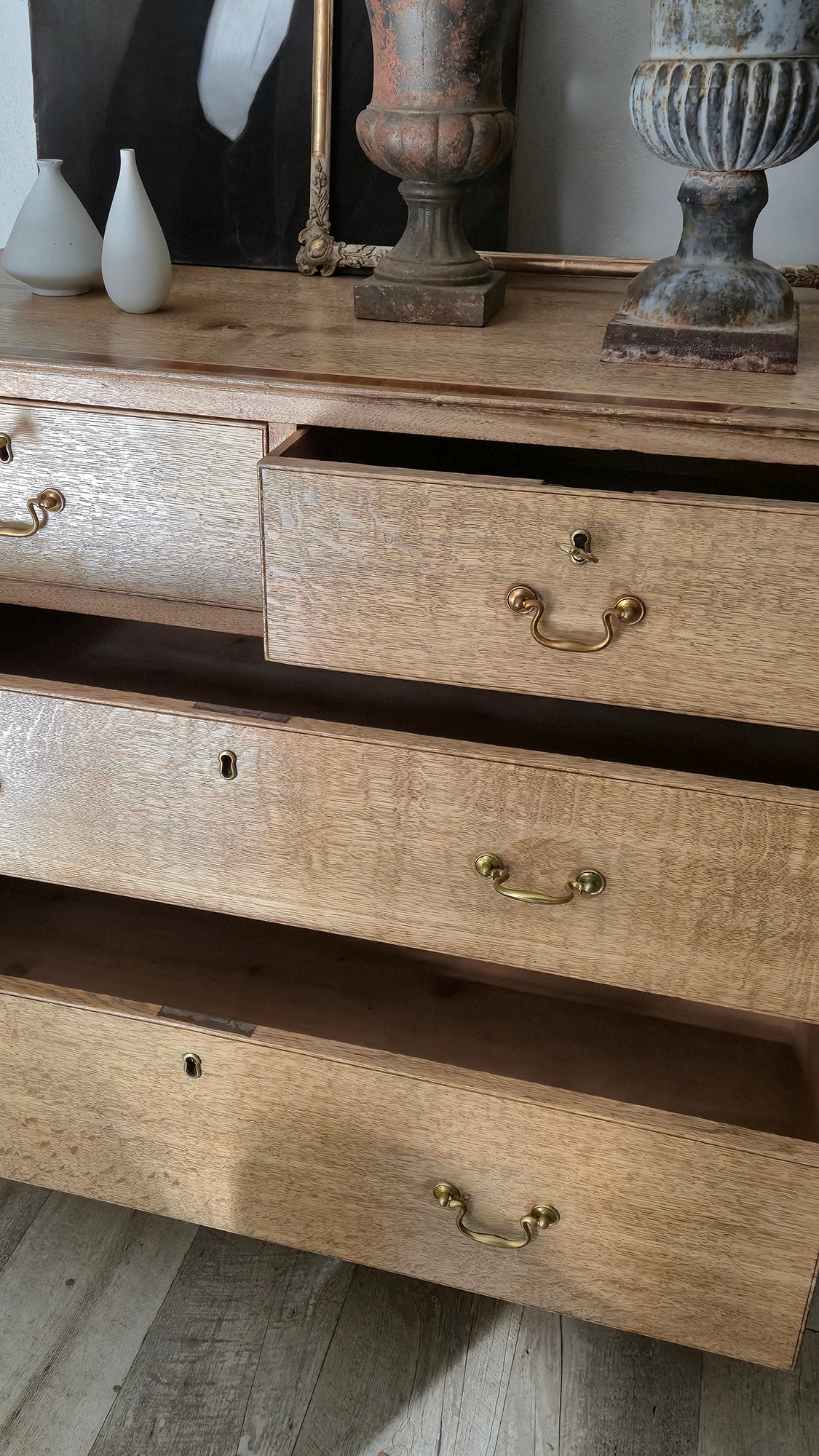 Cassettiera Antica in Rovere | Uk, metà '800