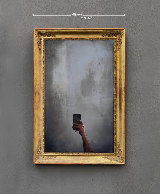 Specchio Antico con cornice dorata originale | Francia, fine '800