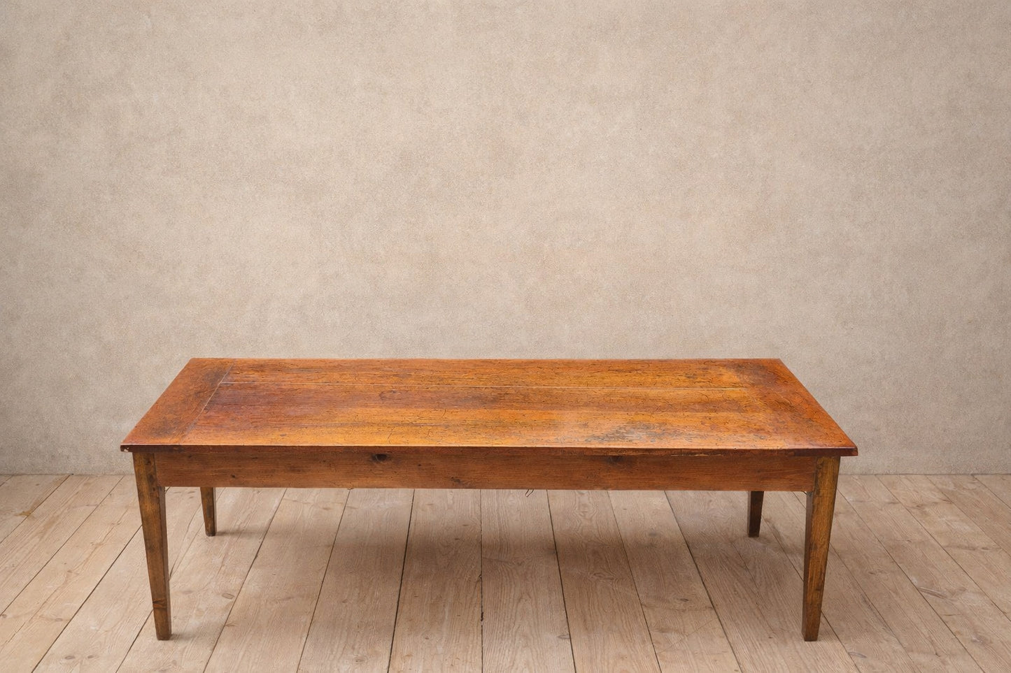 Tavolo Antico in Legno | TOP in Melo Massello - 187 cm - Raro