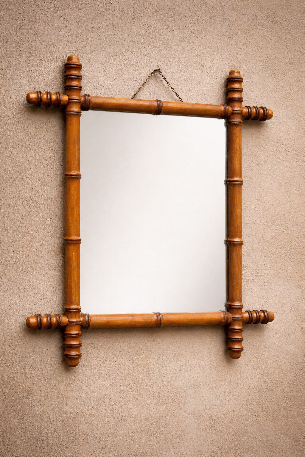 Specchio in Legno con effetto Bambù tipico dell'epoca | Francia, fine '800