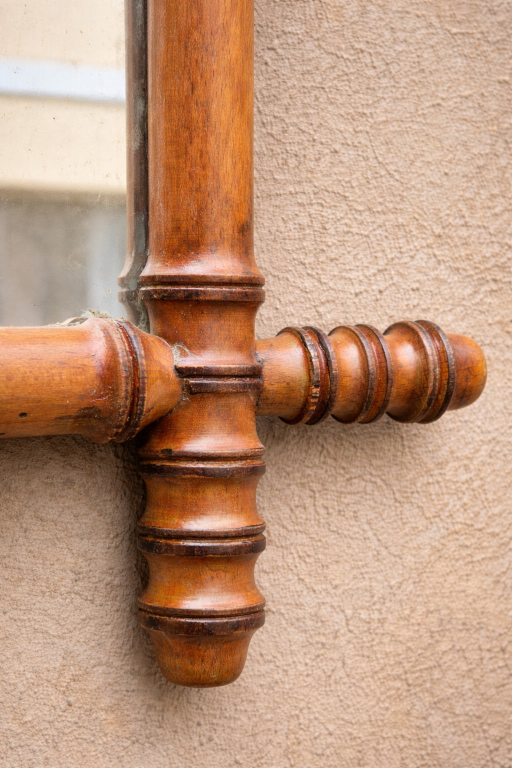 Specchio in Legno con effetto Bambù tipico dell'epoca | Francia, fine '800