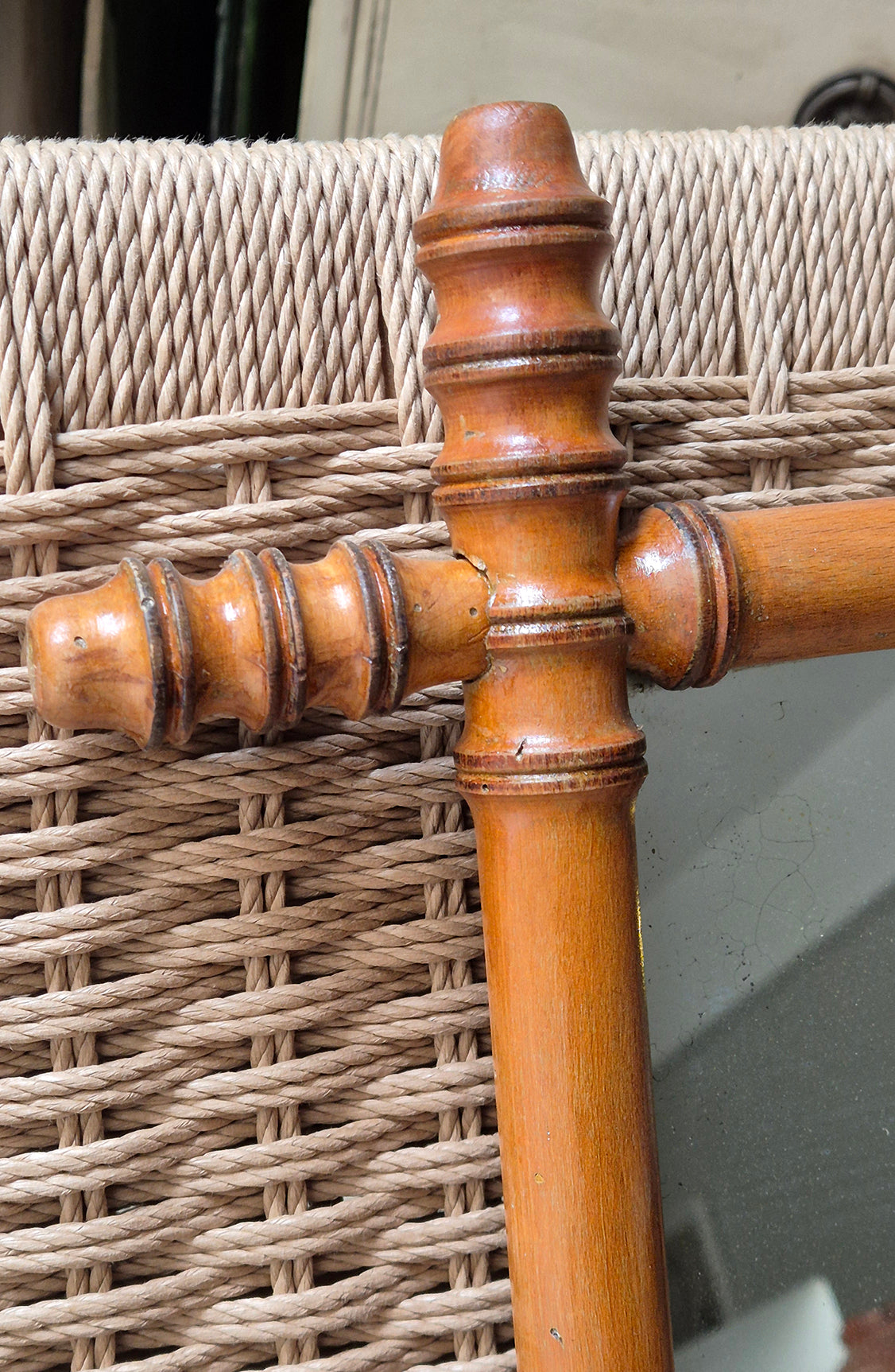 Specchio in Legno con effetto Bambù tipico dell'epoca | Francia, fine '800