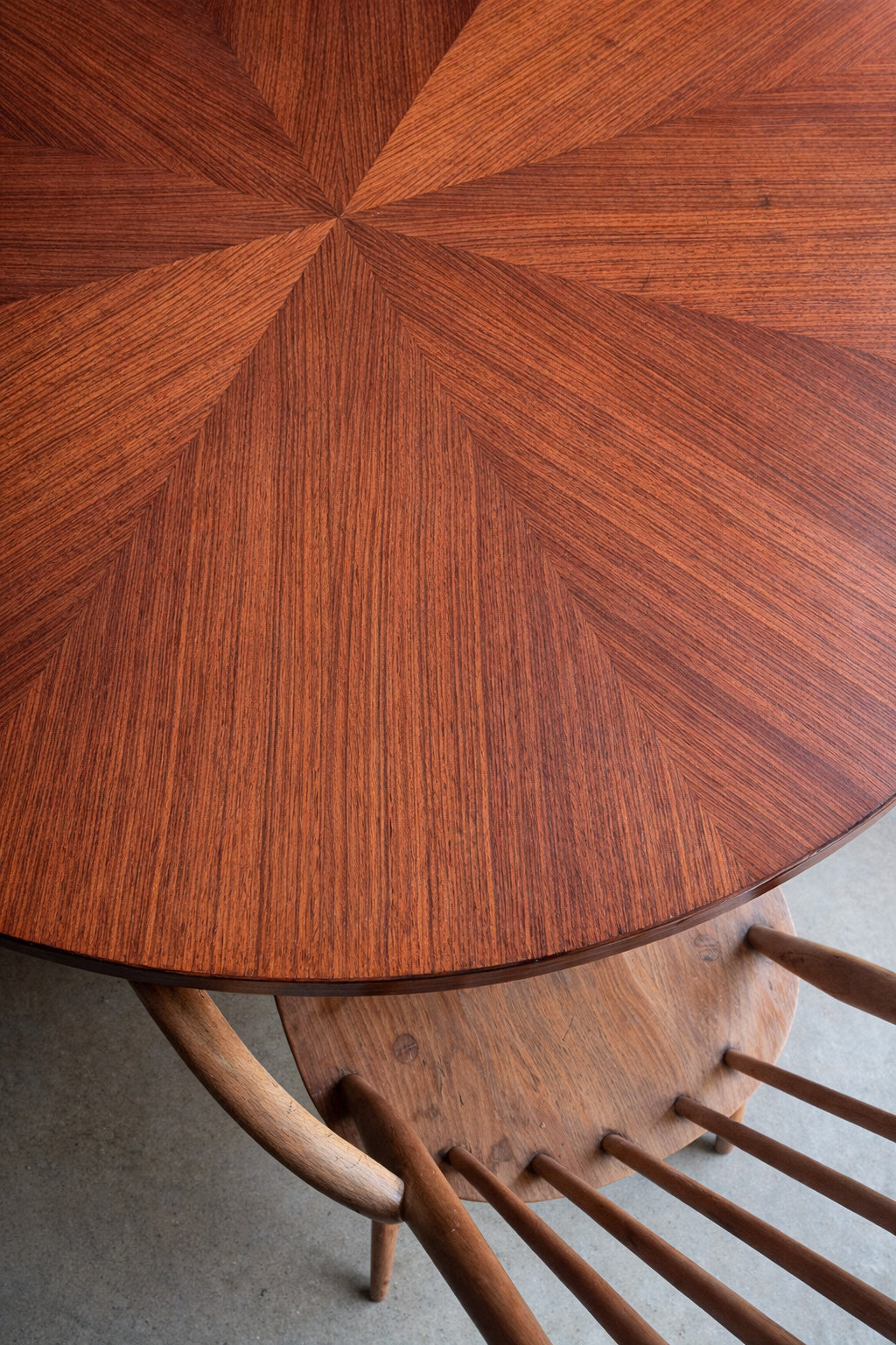 Tavolo rotondo vintage MIM Roma attribuito a Ico Parisi – palissandro – design italiano anni 50/60 – Ø120