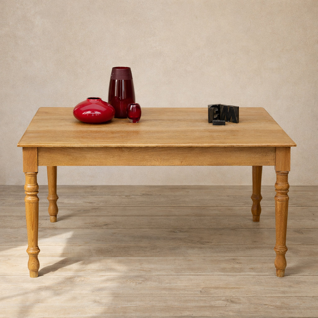 Tavolo inglese in rovere massello – fine XIX / inizi XX secolo