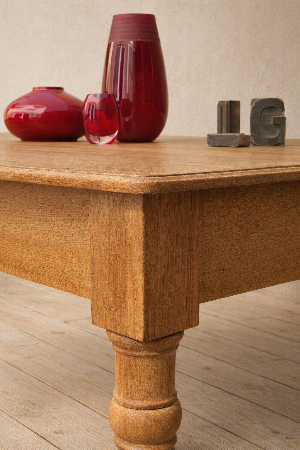 Tavolo inglese in rovere massello – fine XIX / inizi XX secolo