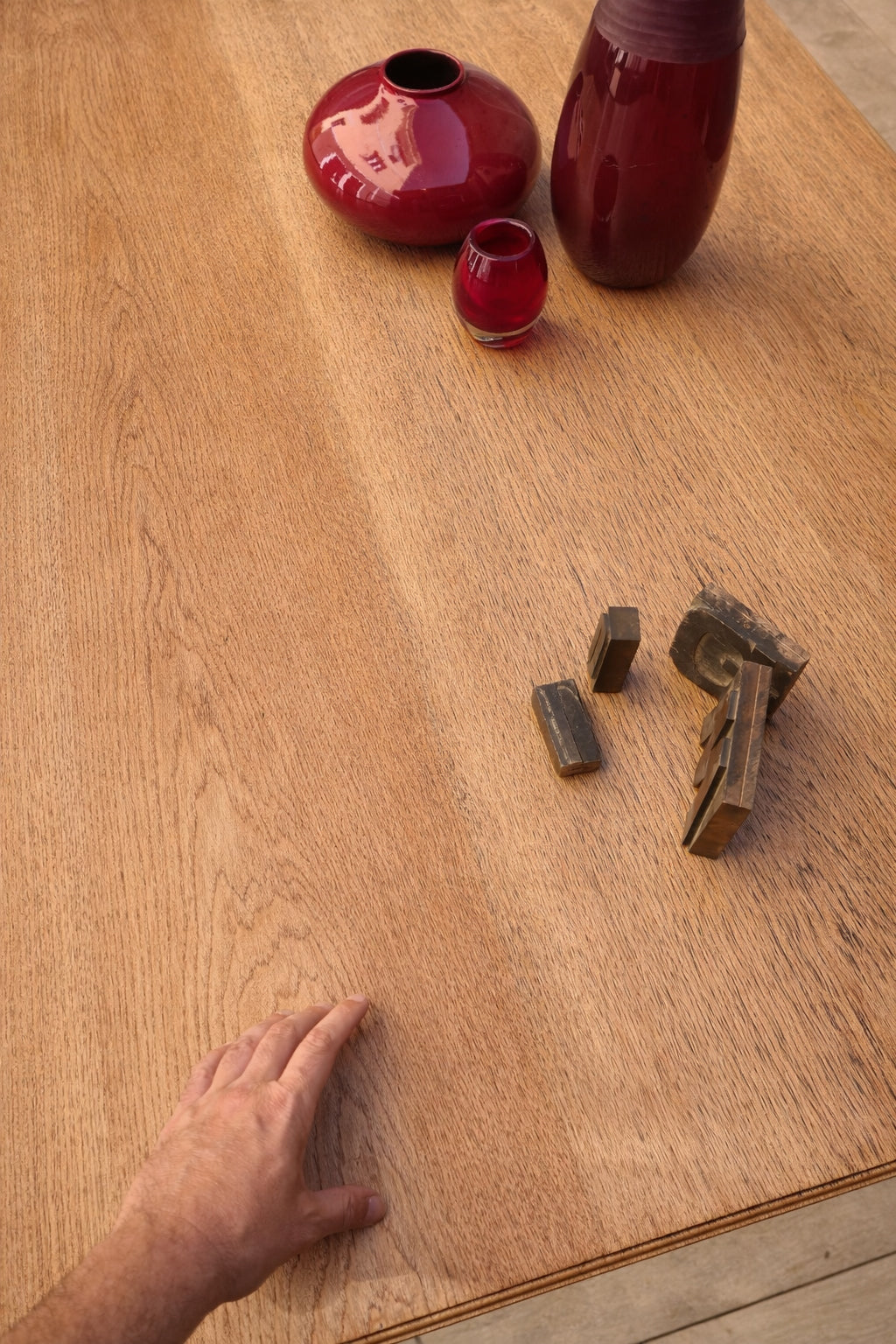 Tavolo inglese in rovere massello – fine XIX / inizi XX secolo