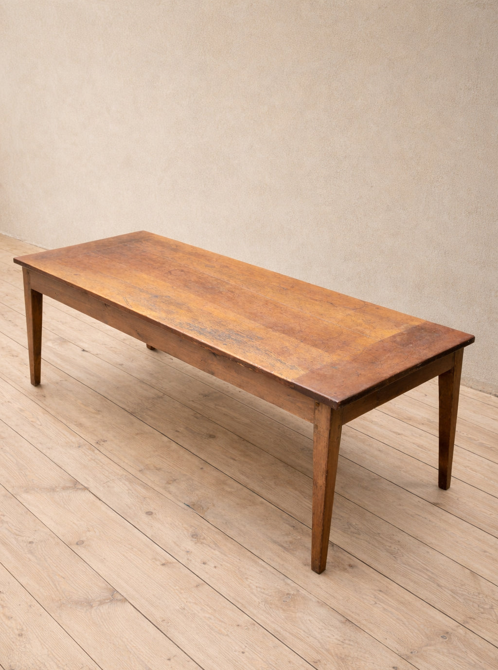 Tavolo Antico in Legno | TOP in Melo Massello - 187 cm - Raro