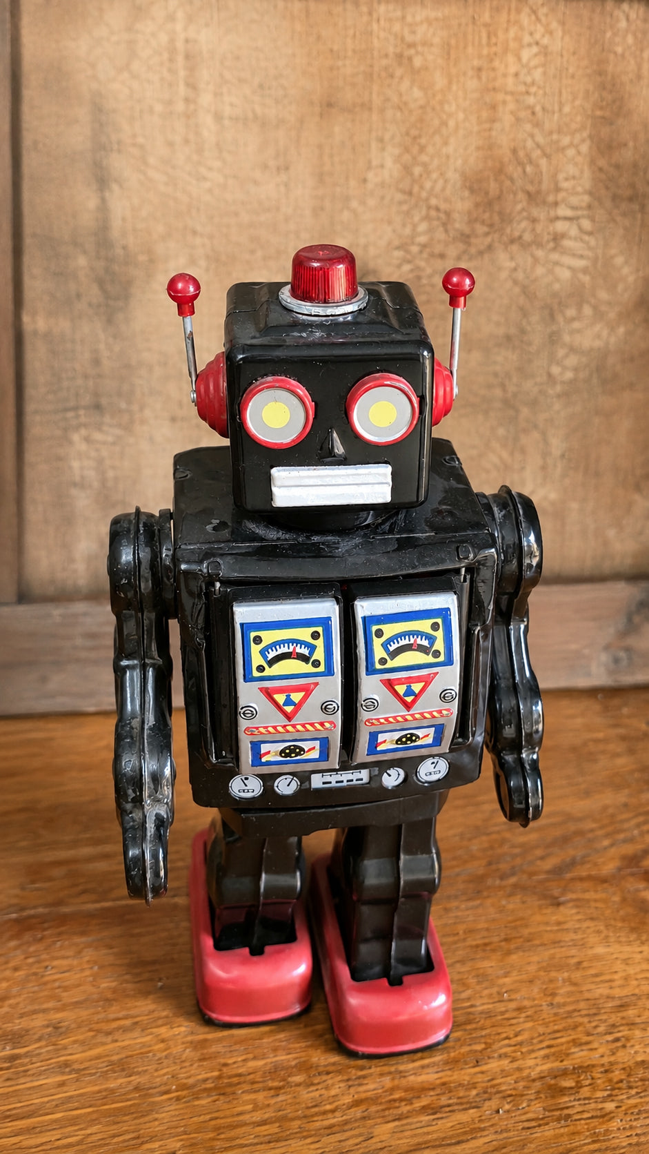 Space Walk Man ME 100 – Robot vintage in latta con scatola originale