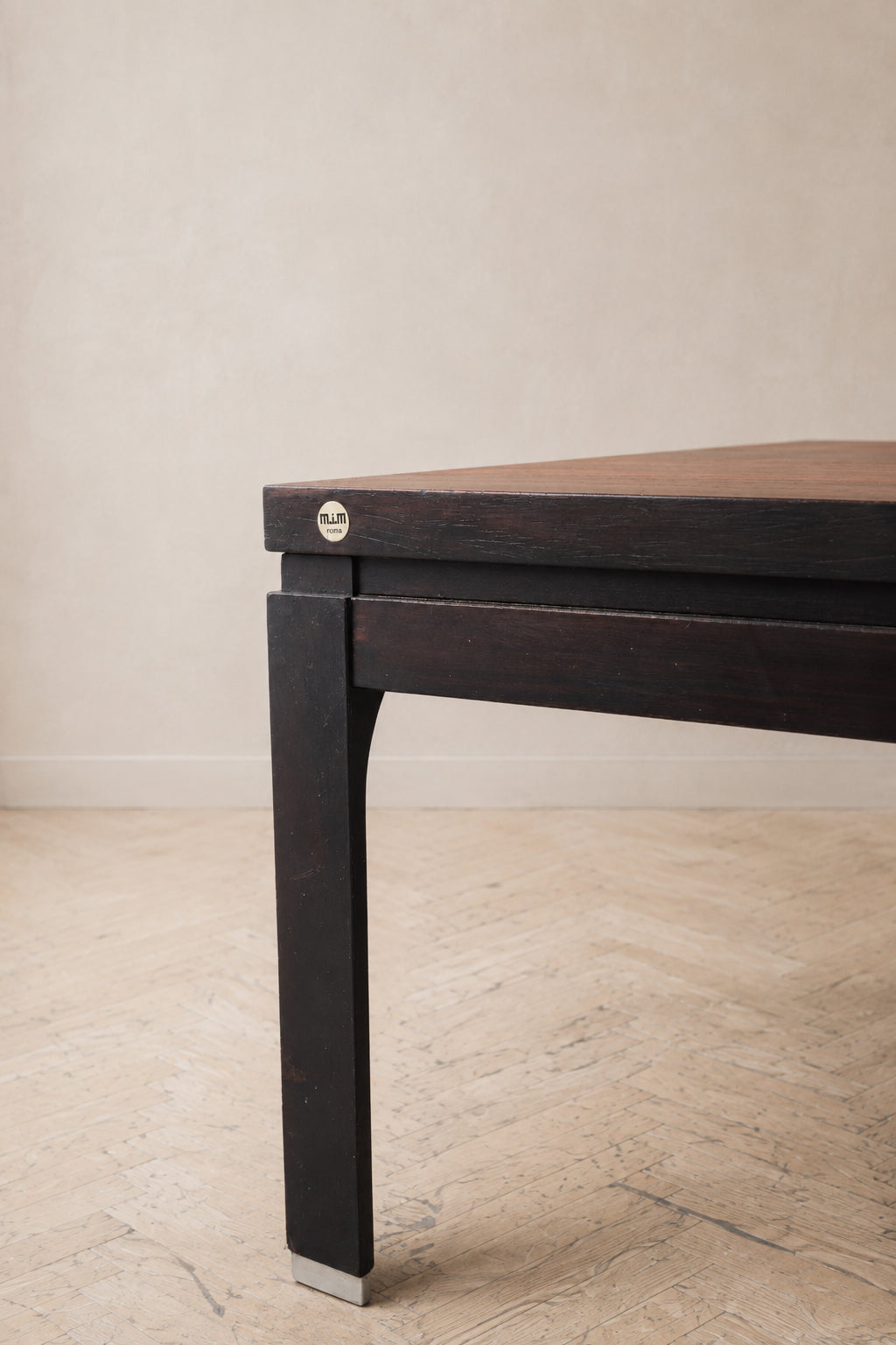 Tavolino vintage MIM Roma in palissandro e metallo | Italia, anni ’60 | Disponibile la Coppia