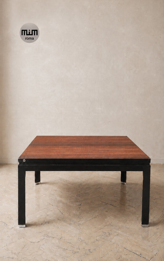 Tavolino vintage MIM Roma in palissandro e metallo | Italia, anni ’60 | Disponibile la Coppia