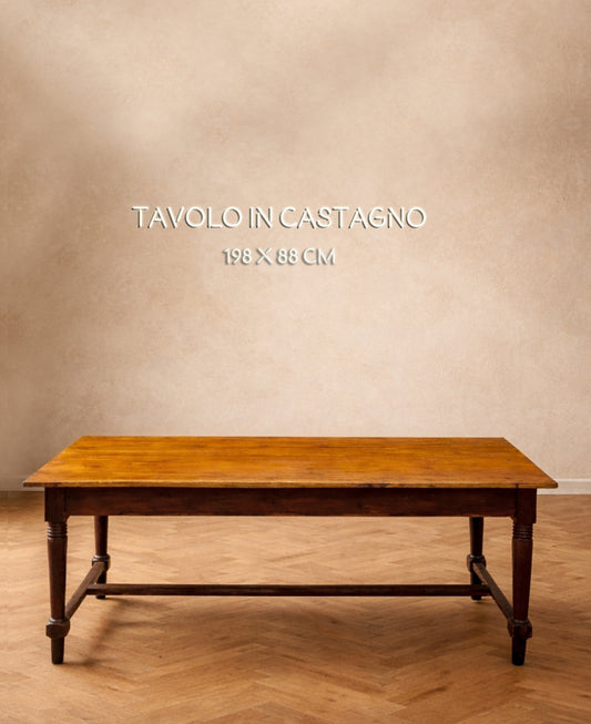 Tavolo antico in Castagno Massello | fine '800