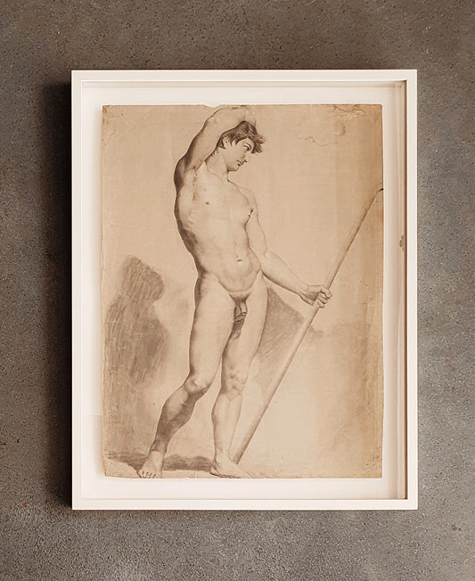 Disegno Accademico di Nudo Maschile | fine '800